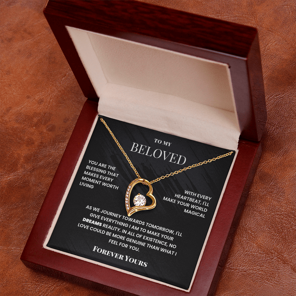 To My Beloved, Forever Yours - Forever Love Necklace