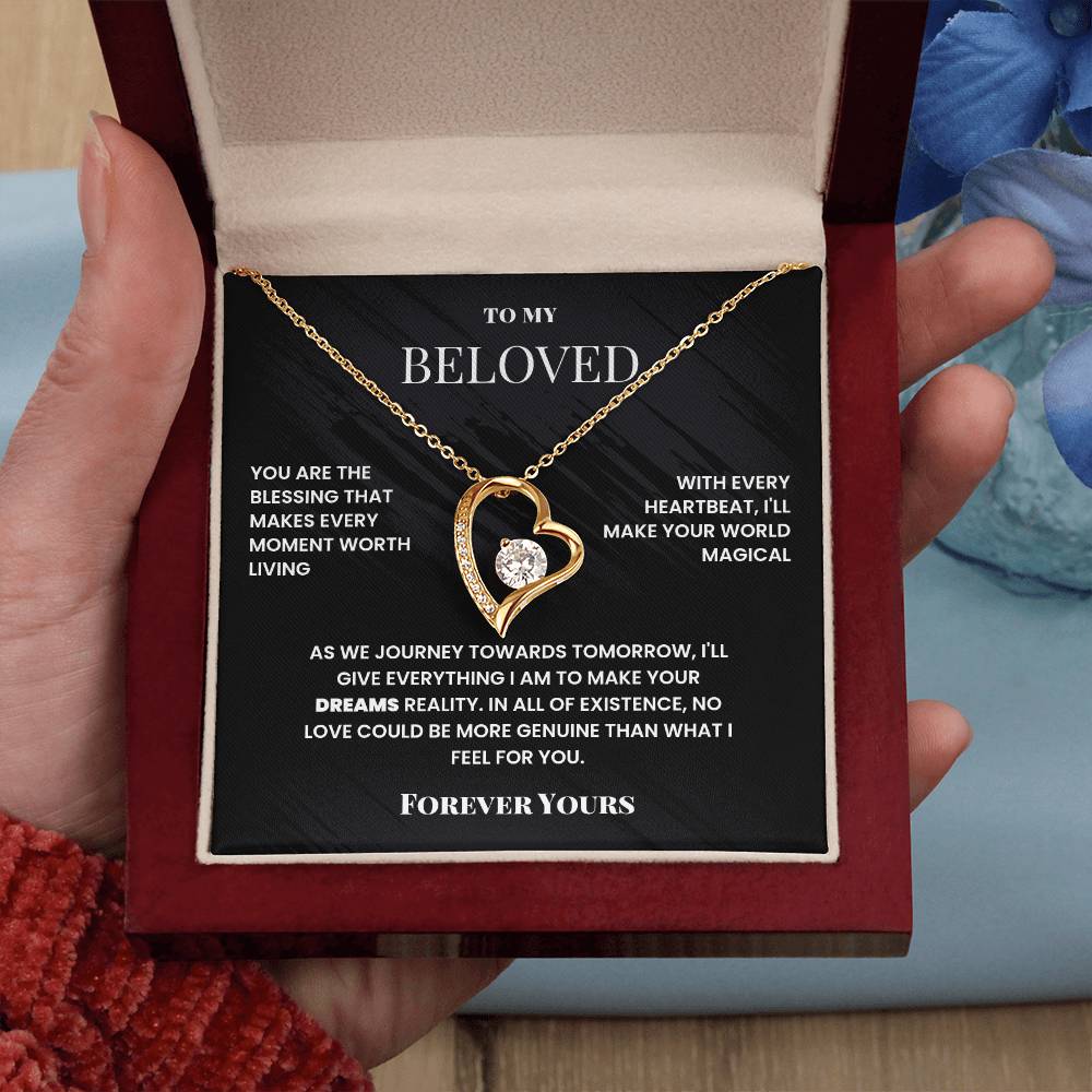 To My Beloved, Forever Yours - Forever Love Necklace