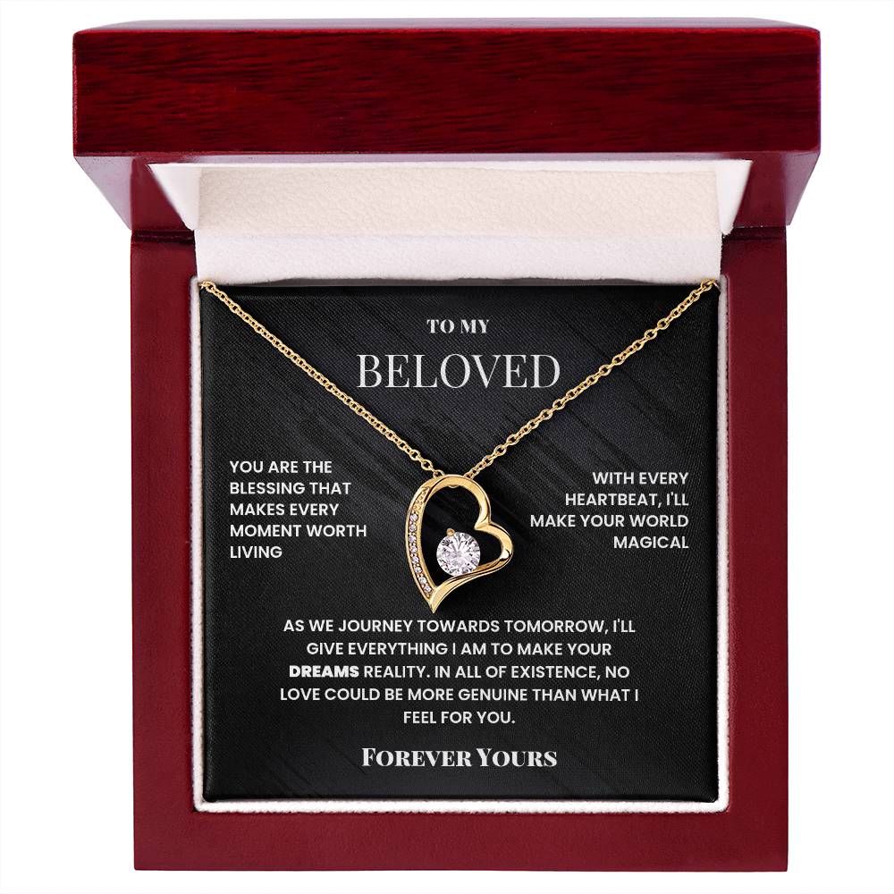 To My Beloved, Forever Yours - Forever Love Necklace