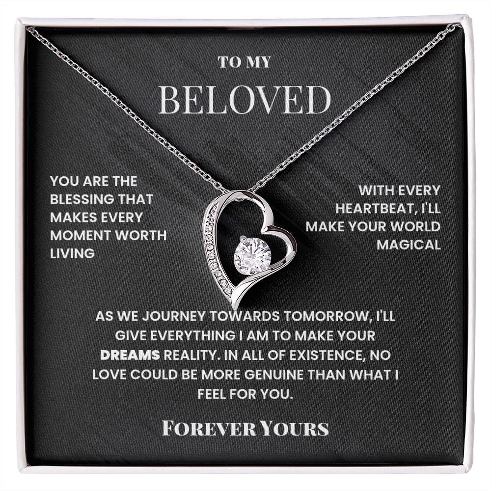 To My Beloved, Forever Yours - Forever Love Necklace
