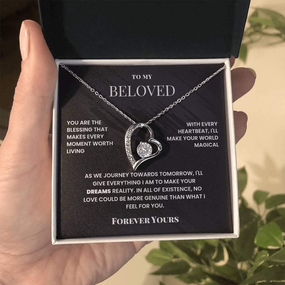 To My Beloved, Forever Yours - Forever Love Necklace