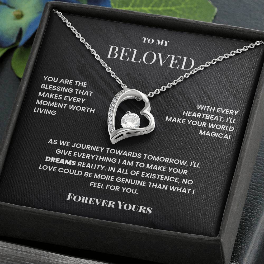 To My Beloved, Forever Yours - Forever Love Necklace