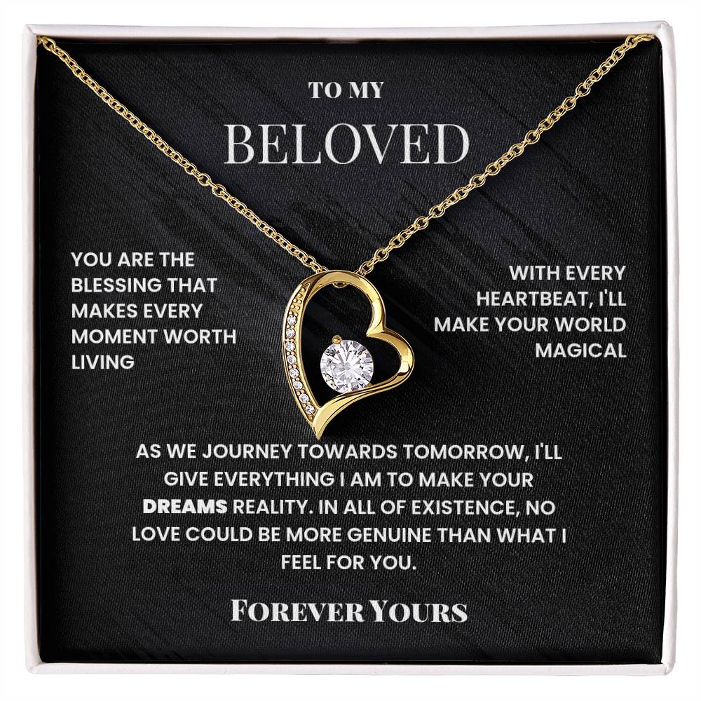 To My Beloved, Forever Yours - Forever Love Necklace