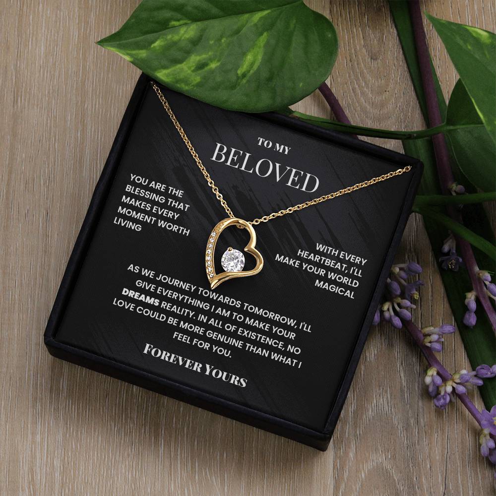 To My Beloved, Forever Yours - Forever Love Necklace