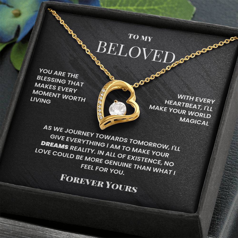 To My Beloved, Forever Yours - Forever Love Necklace