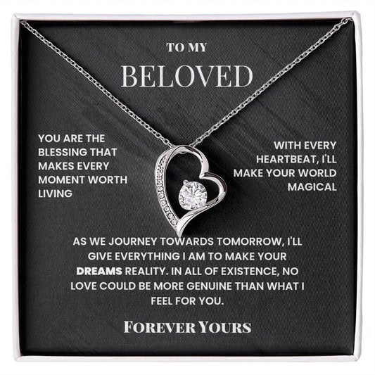 To My Beloved, Forever Yours - Forever Love Necklace