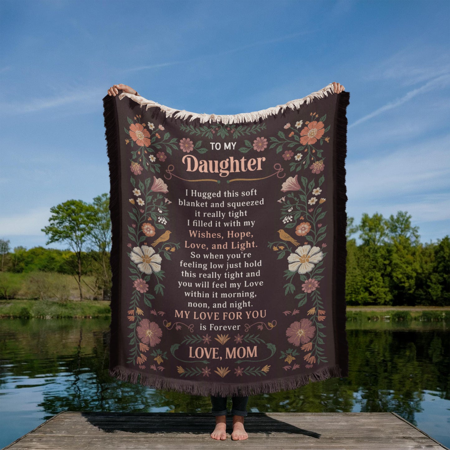 To My Daughter - Printed Woven Blanket