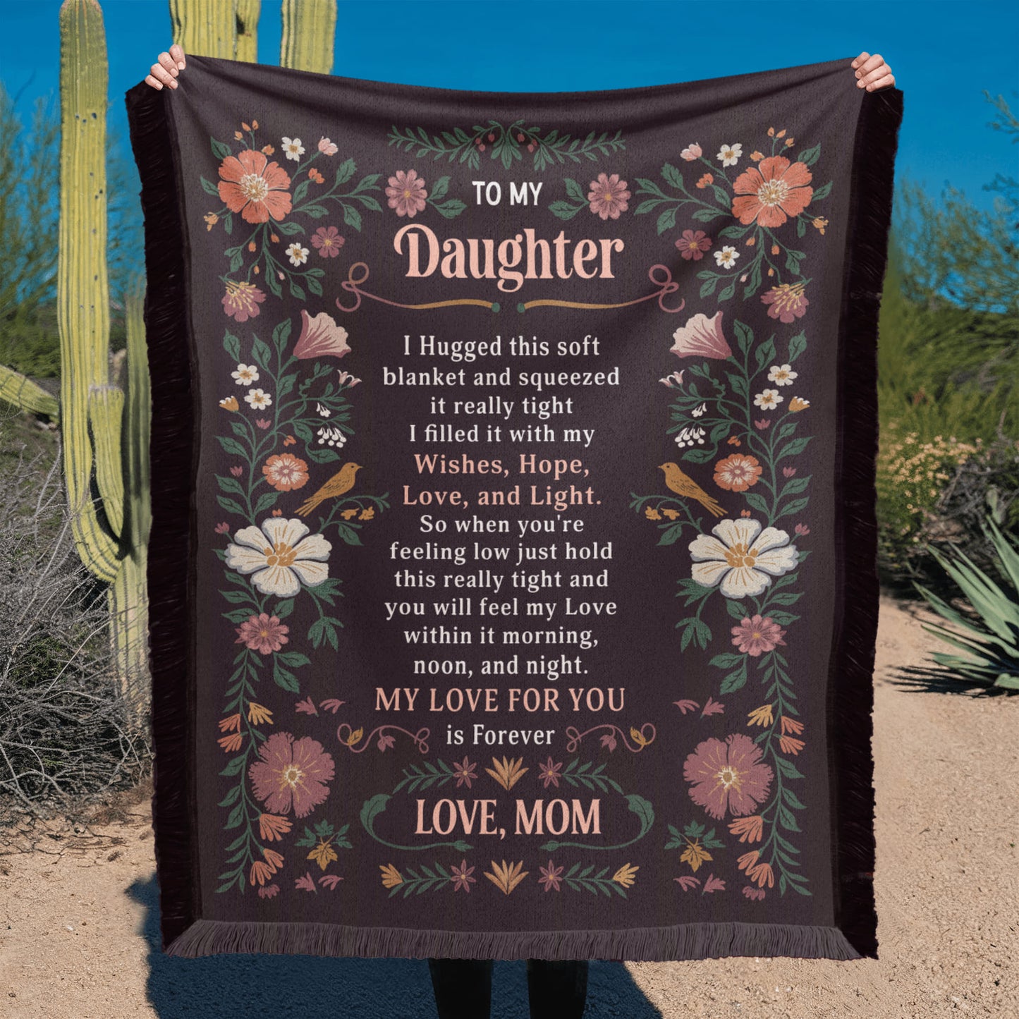 To My Daughter - Printed Woven Blanket
