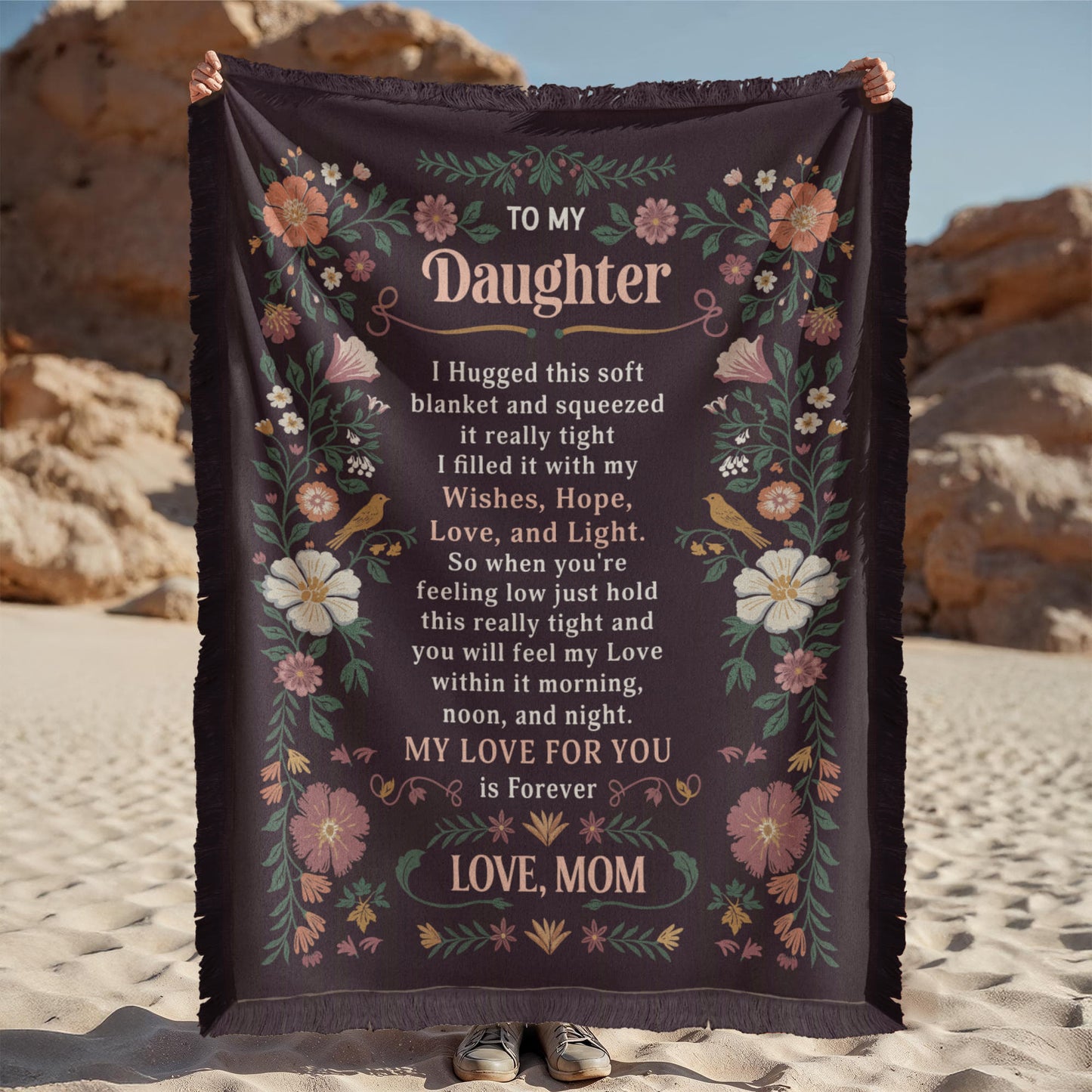 To My Daughter - Printed Woven Blanket